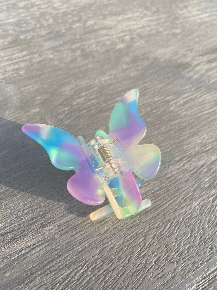 
                  
                    Load image into Gallery viewer, Butterfly Hair Clip in Unicorn
                  
                