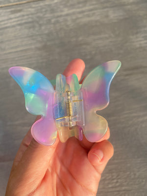 
                  
                    Load image into Gallery viewer, Butterfly Hair Clip in Unicorn
                  
                